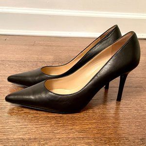 Bruno Magli Black Leather Pumps - Size 38.5